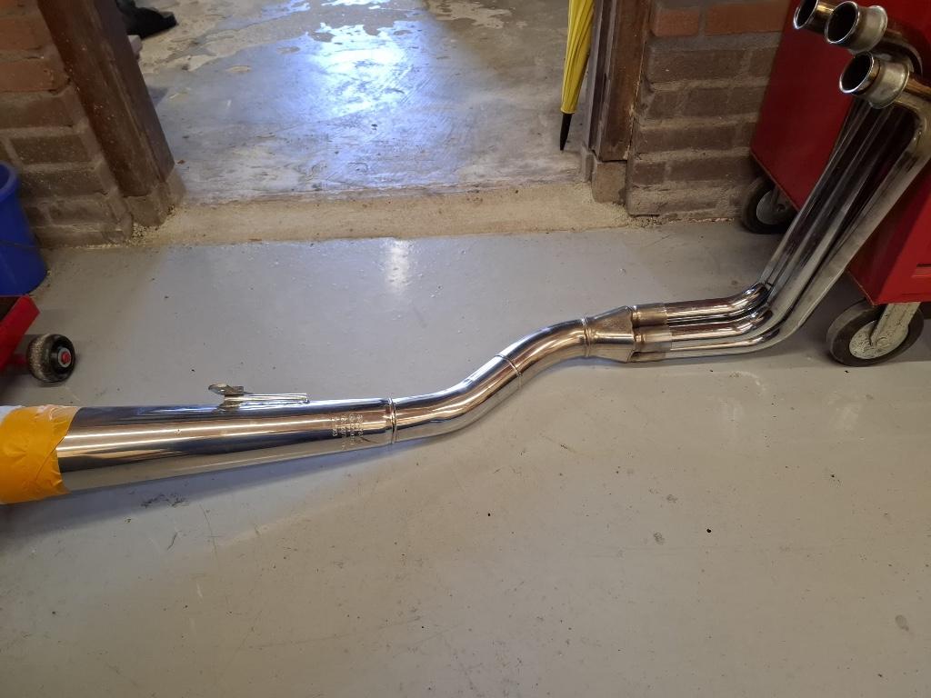 Uitlaat 4-1 met bochten en achter spatbord voor Kawa Z1000, Motoren, Onderdelen | Kawasaki, Ophalen, Gebruikt