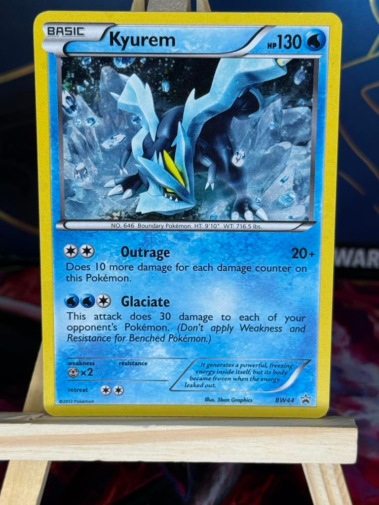 Kyurem BW44 Black & White Promo Pokémon Kaart, Ophalen of Verzenden, Zo goed als nieuw, Losse kaart