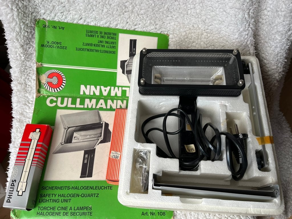 Cullmann veiligheids halogeen lamp, 1000 W, met beugel, Ophalen of Verzenden, 1960 tot 1980, Overige typen