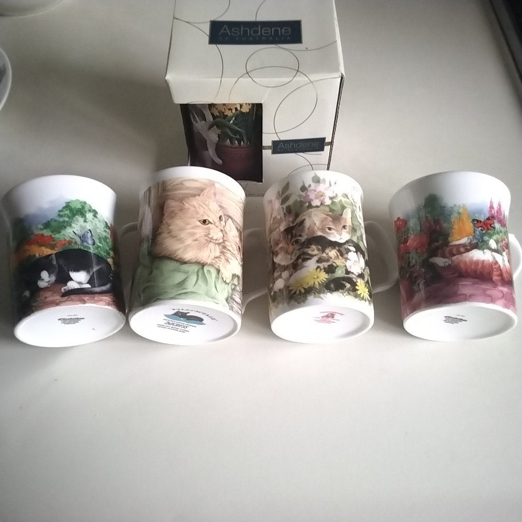 5 Engelse katten mokken, Nieuw, Ophalen of Verzenden, Overige stijlen, Kop(pen) en/of Schotel(s)