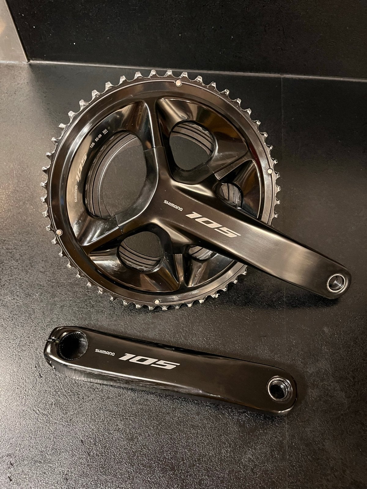 Shimano 105 R7100 12-speed Crankset Power Pro Power Meter, Fietsen en Brommers, Crankstel of Pedalen, Ophalen of Verzenden, Zo goed als nieuw
