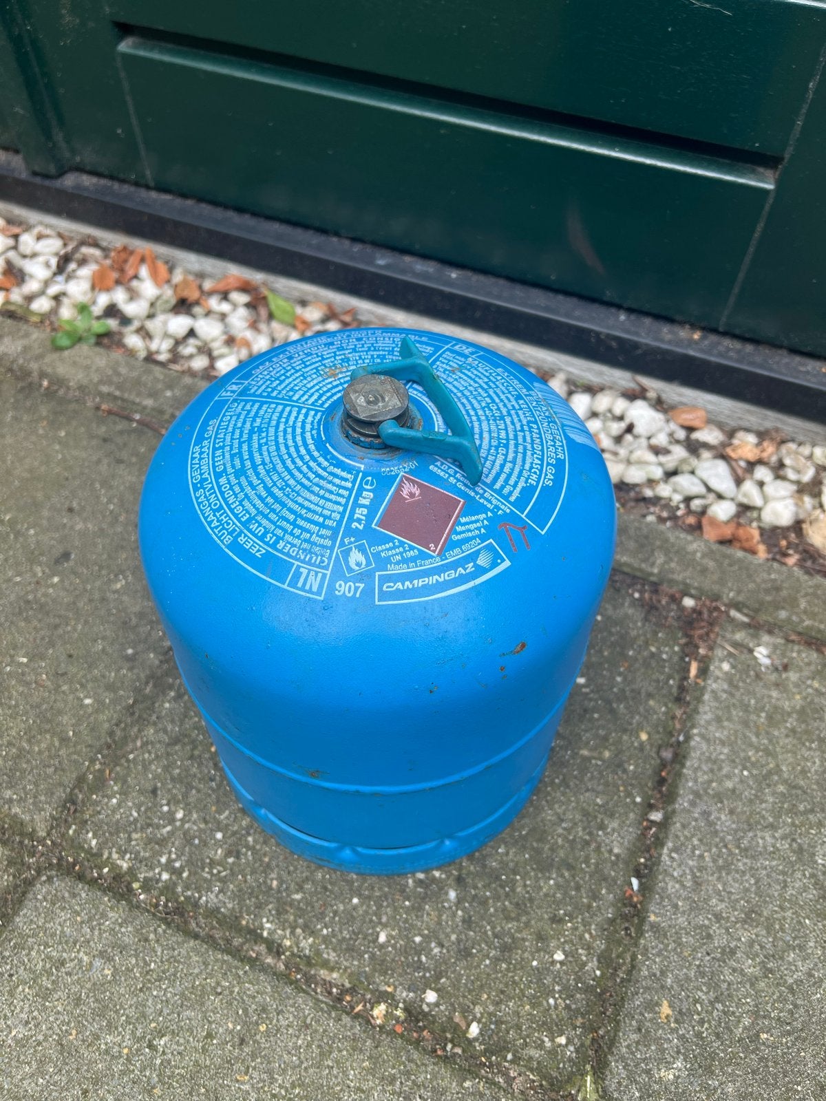 Campingaz gasfles 907 - 2,75 kg, Caravans en Kamperen, Kampeeraccessoires, Ophalen of Verzenden, Gebruikt