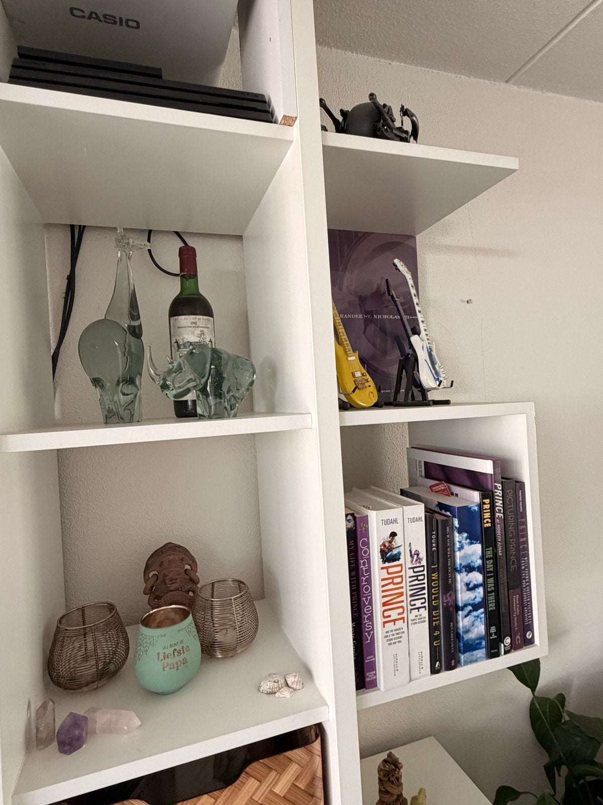 Witte open kast/boekenkast met diverse vakken, Ophalen, Met plank(en), Gebruikt, 100 tot 150 cm