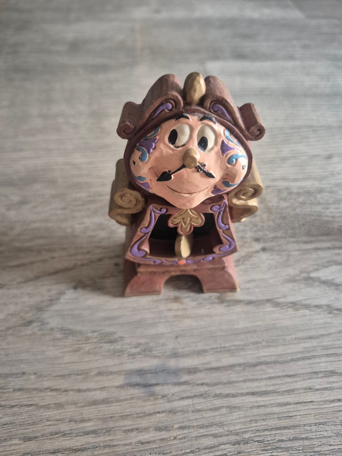 Disney traditions Cogsworth, Ophalen of Verzenden, Zo goed als nieuw, Beeldje of Figuurtje
