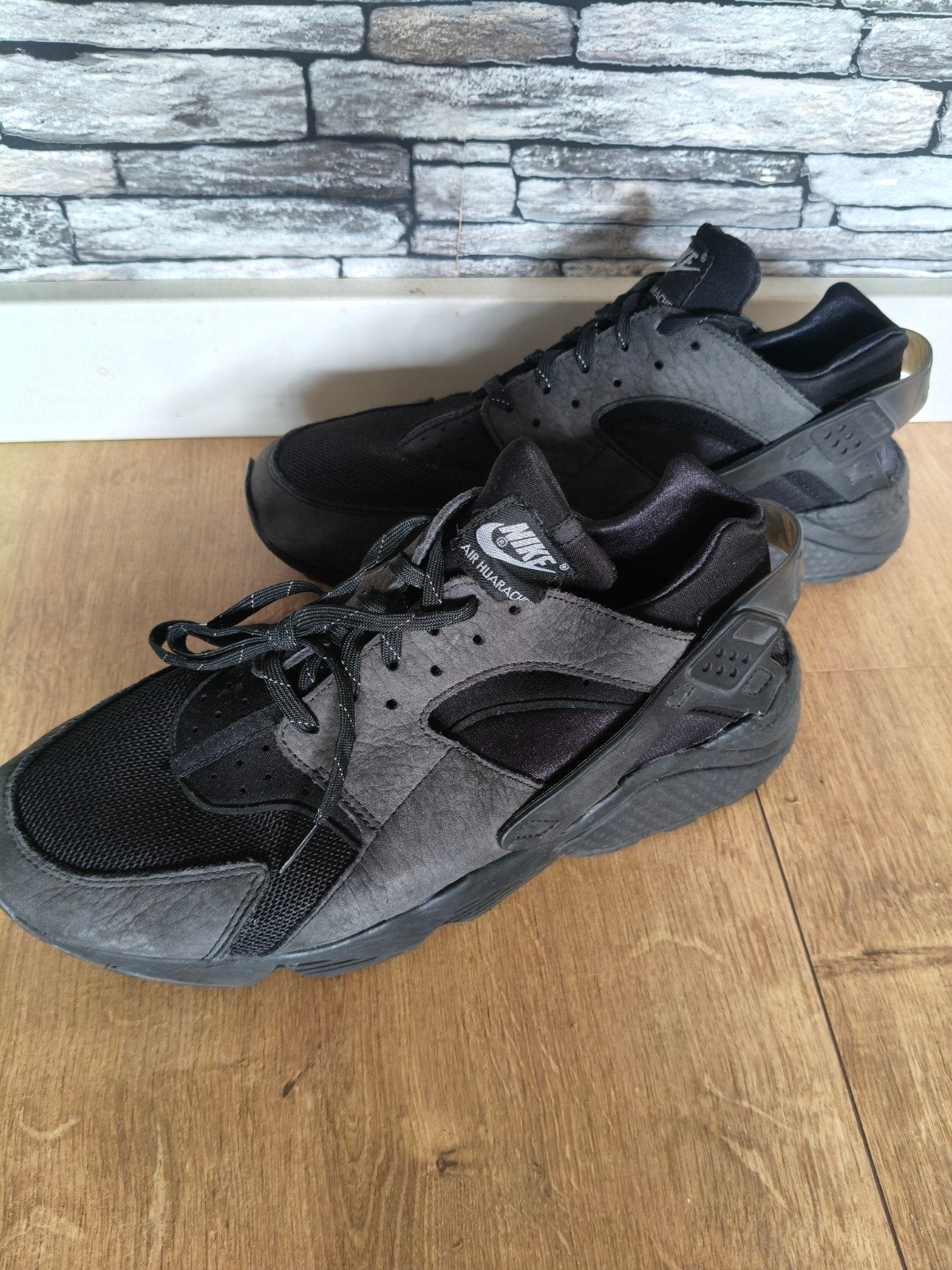 Nike Air Huarache sneakers - Maat 44.5, Zwart, Nike, Ophalen of Verzenden, Sneakers of Gympen
