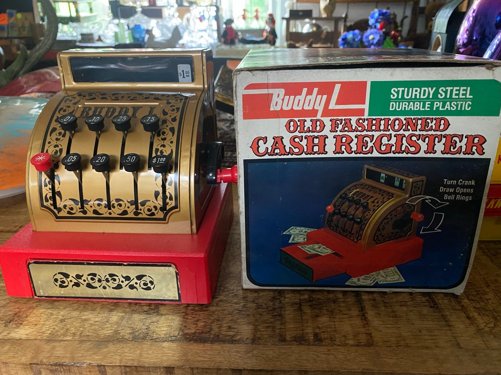 Vintage Buddy L Kassa - Oud Speelgoed, Antiek en Kunst, Ophalen of Verzenden