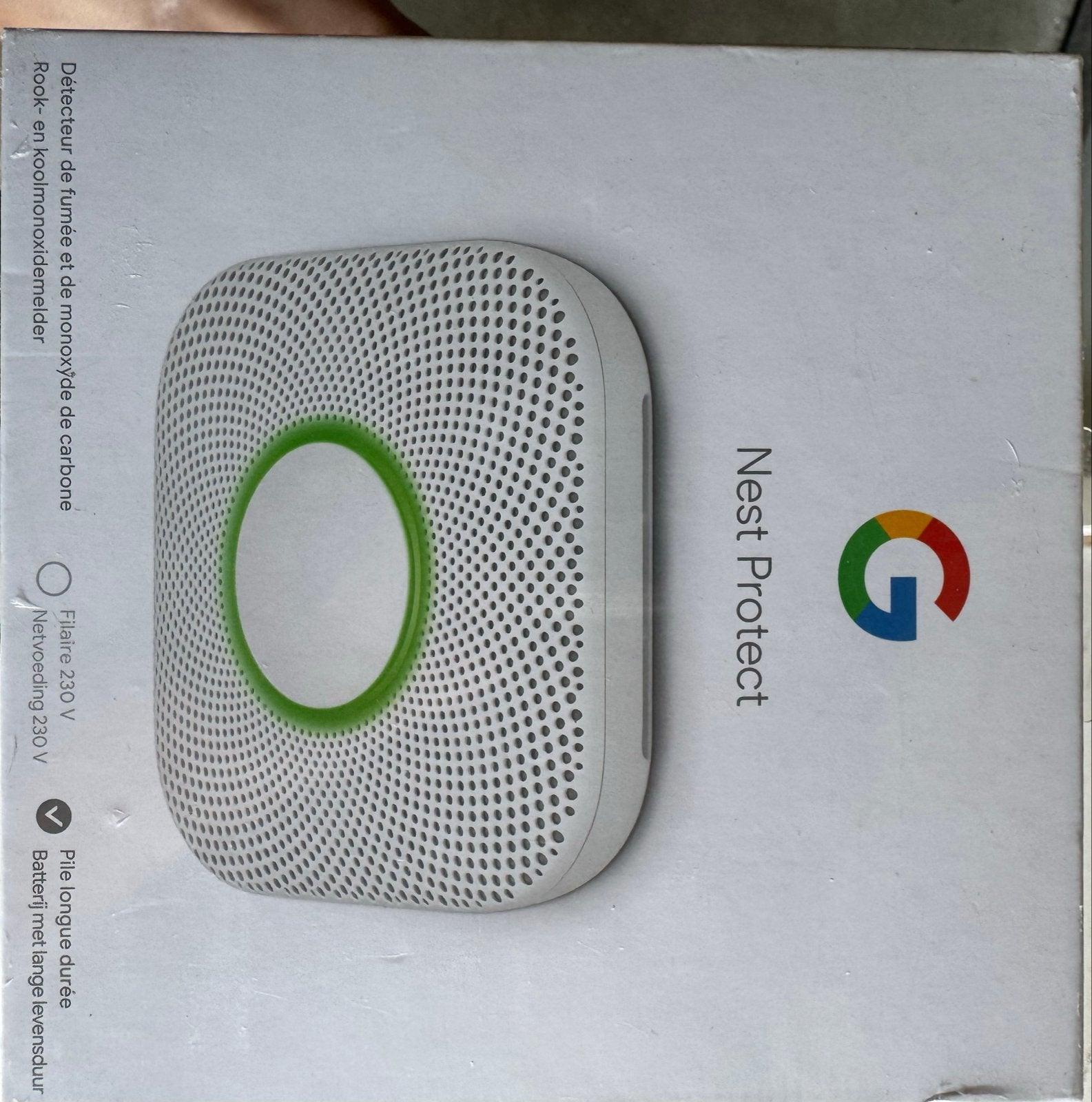 Google Nest Protect Rook- en Koolmonoxidemelder batterij, Detector, Sensor of Melder, Nieuw, Ophalen of Verzenden, Rook
