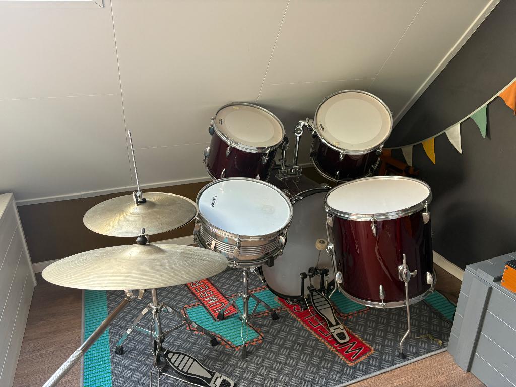 Drumstel, Muziek en Instrumenten, Drumstellen en Slagwerk, Ophalen, Gebruikt, Overige merken