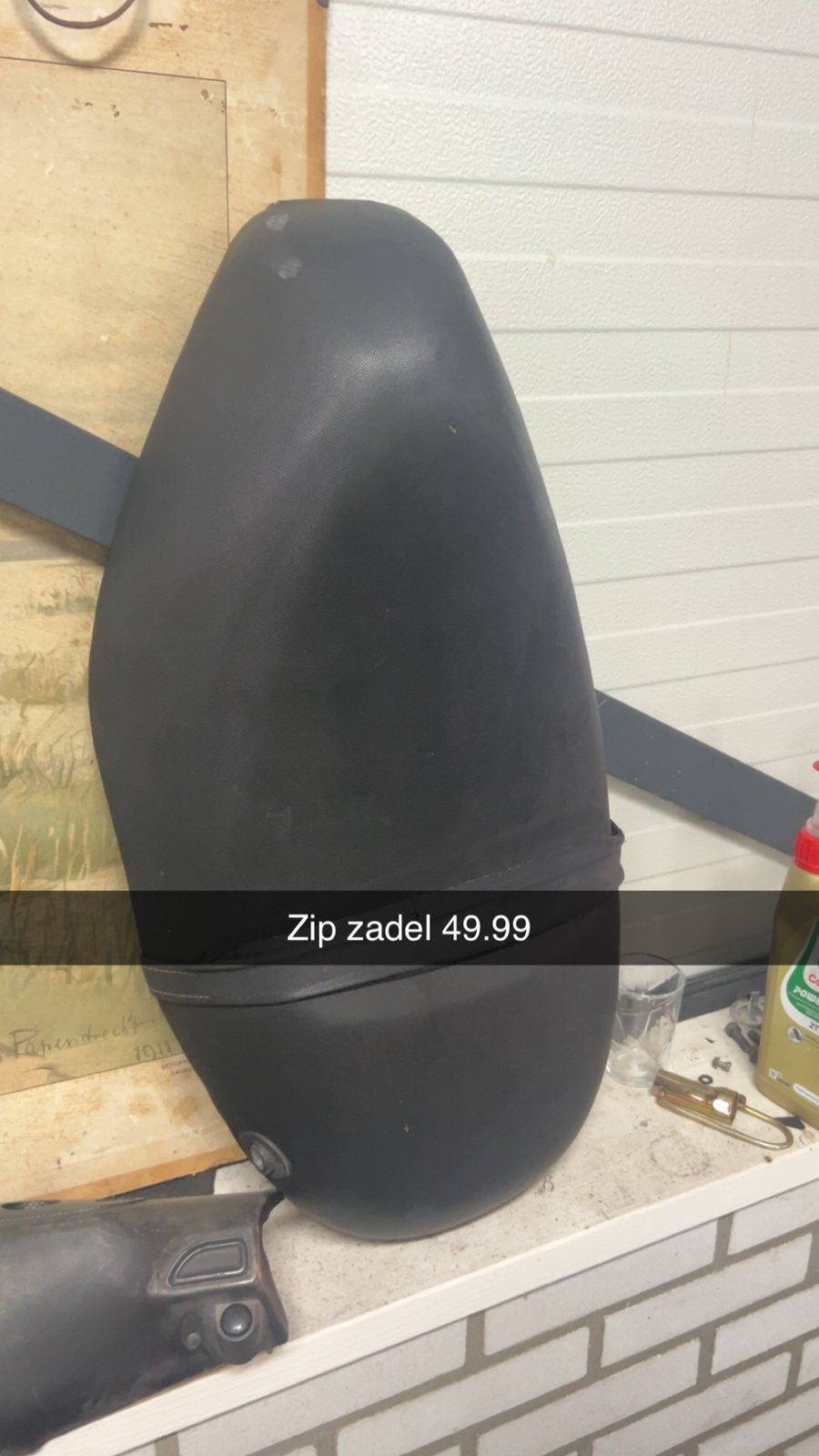 Zip zadel, Fietsen en Brommers, Brommeronderdelen | Scooters, Ophalen of Verzenden, Gebruikt, Zadel, Piaggio