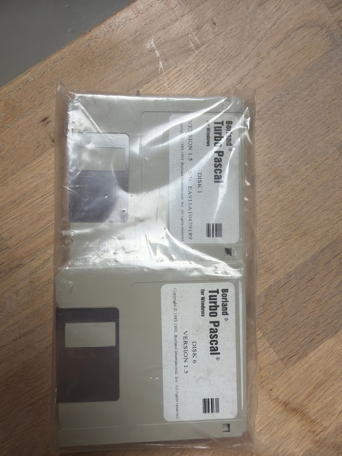 Borland Turbo Pascal 1.5 voor Windows op diskettes, Computers en Software, Besturingssoftware, Ophalen of Verzenden, Gebruikt