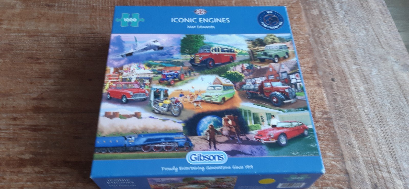 Gibsons Iconic Engines 1000 stukjes puzzel, Ophalen of Verzenden, Zo goed als nieuw, Gibsons