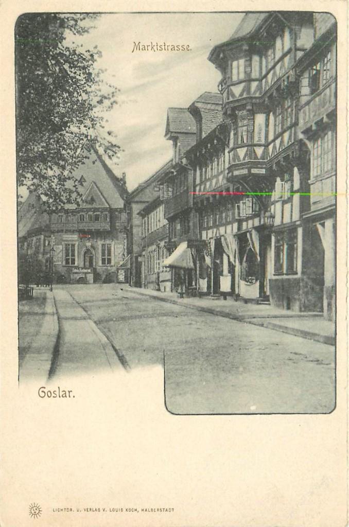 701-307-011 Goslar Marktstrasse, Verzenden, Voor 1920, Duitsland