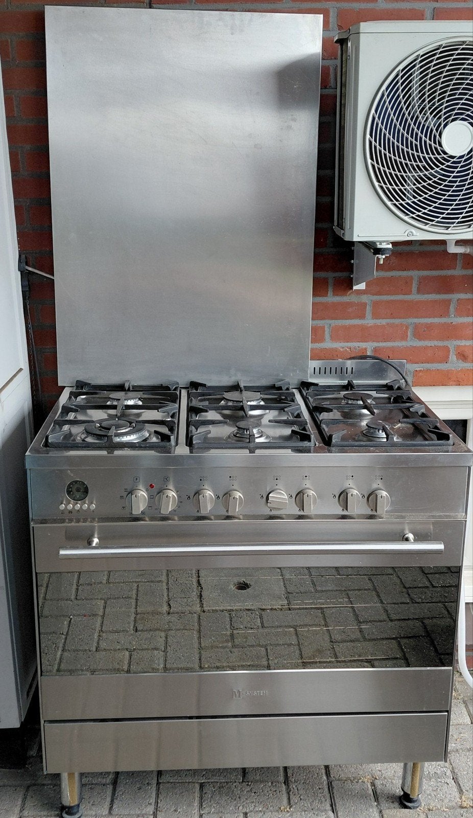 Gasstel met electrische oven., Witgoed en Apparatuur, Ophalen of Verzenden, Gas, Vrijstaand, 85 tot 90 cm