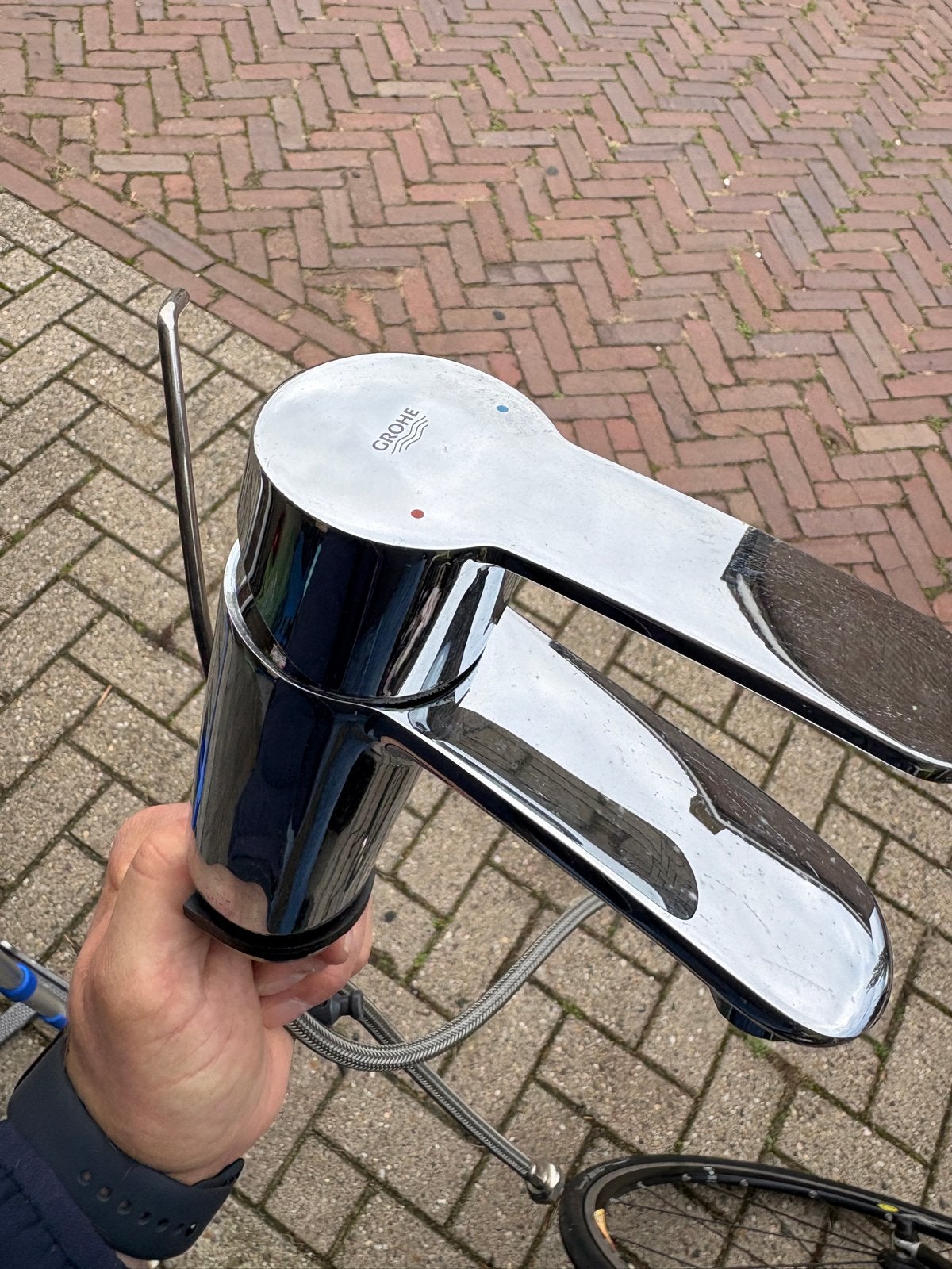 Grohe mengkraan chroom, Ophalen of Verzenden, Gebruikt, Chroom, Kraan