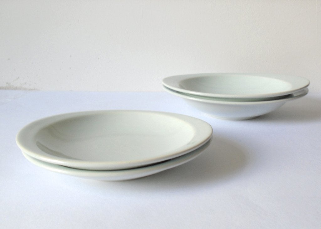 Van Fris Edam diepe en dessertborden Symfonie jade, Gebruikt, Overige merken, Verzenden, Bord(en)