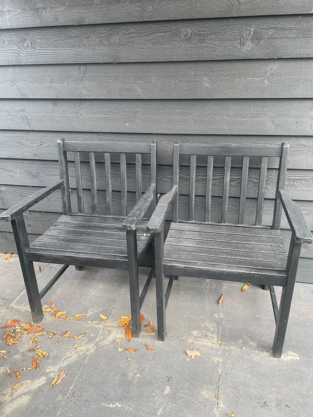 2 tuinstoelen, Ophalen, Gebruikt, Kunststof