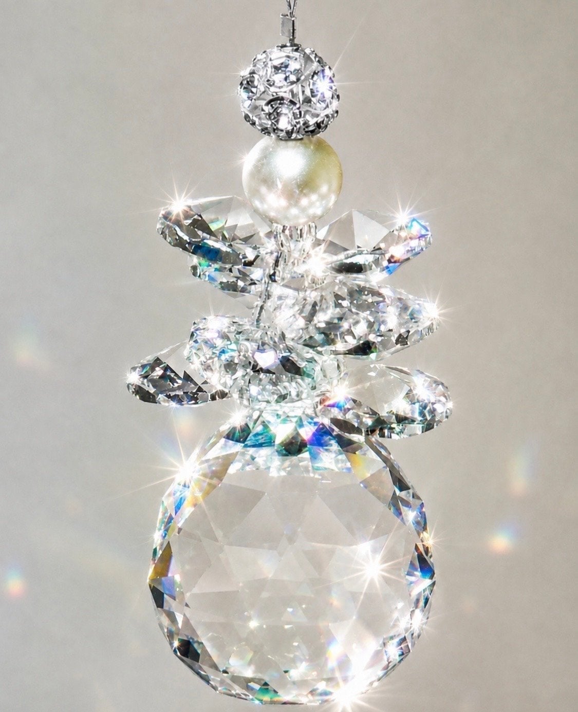 Swarovski & Schönbern Kristallen Geluksengel Handgemaakt, Meerkleurig, Overige stijlen, Nieuw, Ophalen of Verzenden