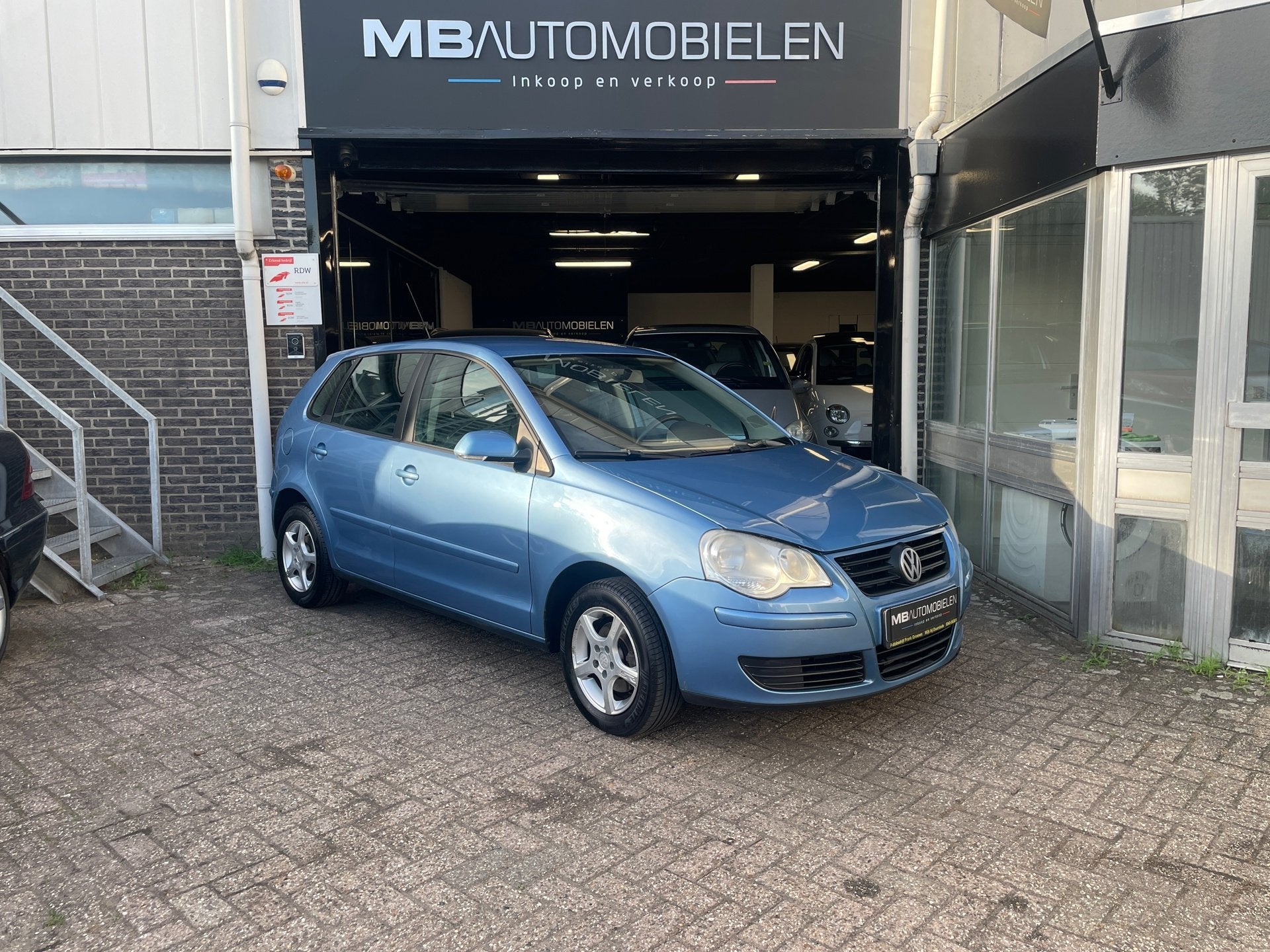 Volkswagen Polo 1.4-16V Optive/Apk/5 DRS/Airco/Nap/Vol Optie, Voorwielaandrijving, 4 cilinders, Blauw, Bedrijf