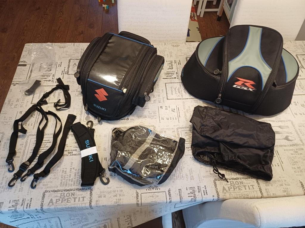 Originele tassenset voor Suzuki GSX-R / GSXR 600 750 1000, Ophalen of Verzenden, Gebruikt