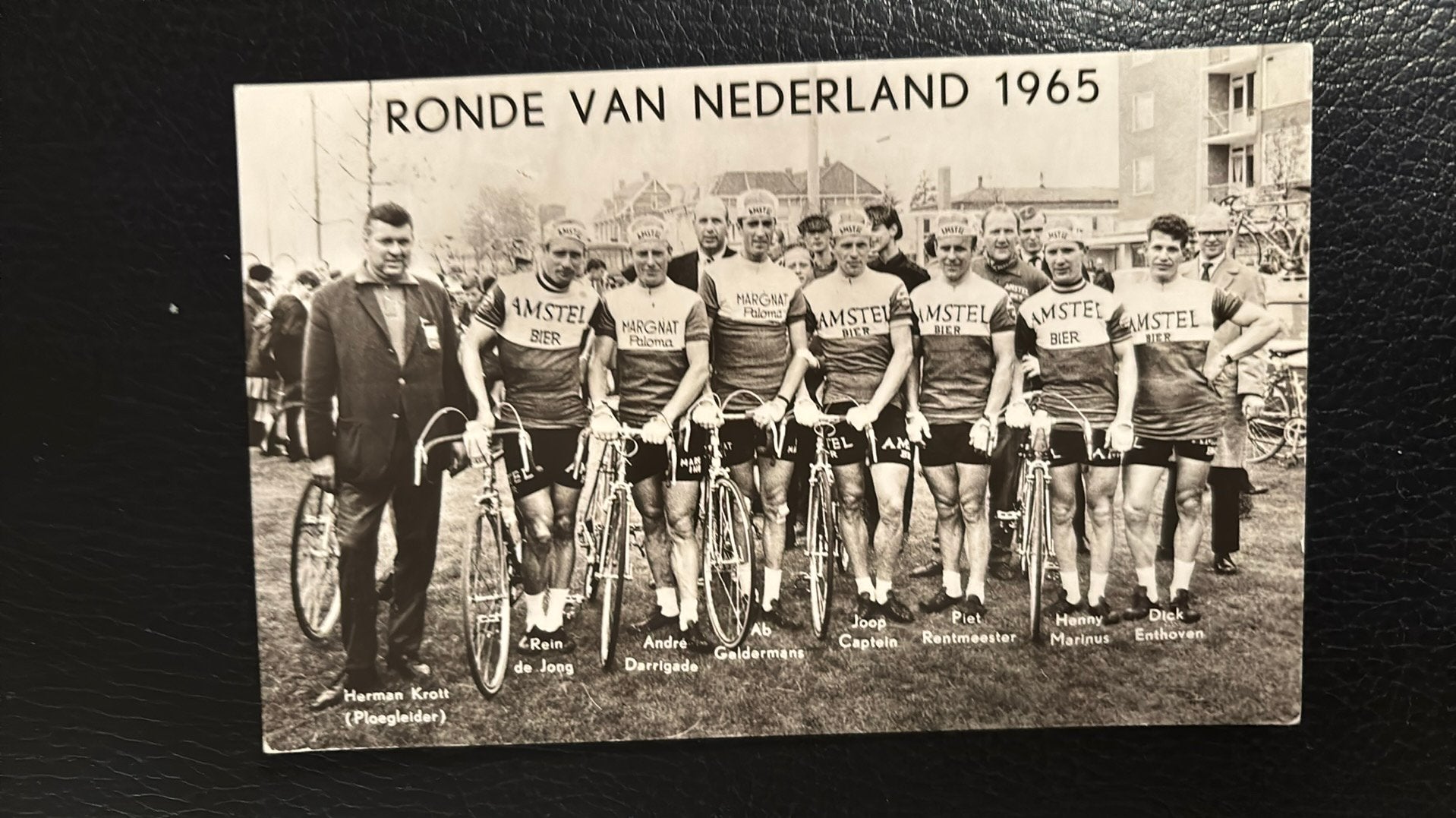Wielrennen 1965 Ronde van Nederland AMSTEL BIER MARGNAT, Verzenden, Zo goed als nieuw, Overige sporten, Spelerskaart