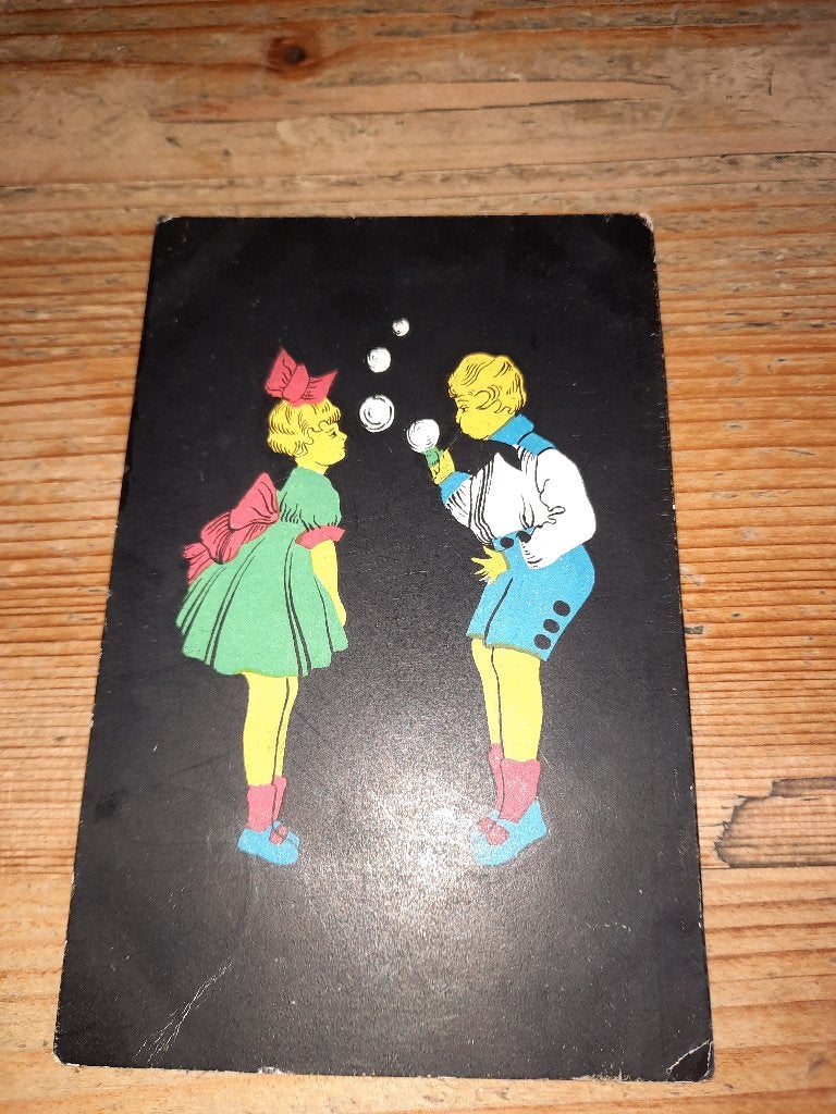 Art- Deco ansichtkaart, Ophalen of Verzenden, 1920 tot 1940, Gelopen, Kinderen