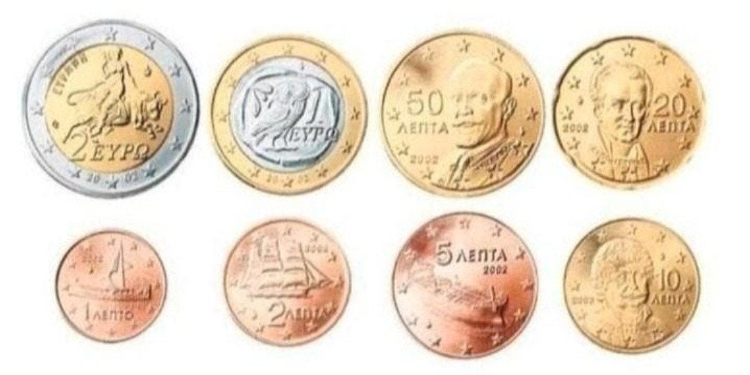 Griekenland Losse Munten(1cent t/m 2euro)(2002 t/m 2021)UNC, Verzenden, Griekenland, Losse munt
