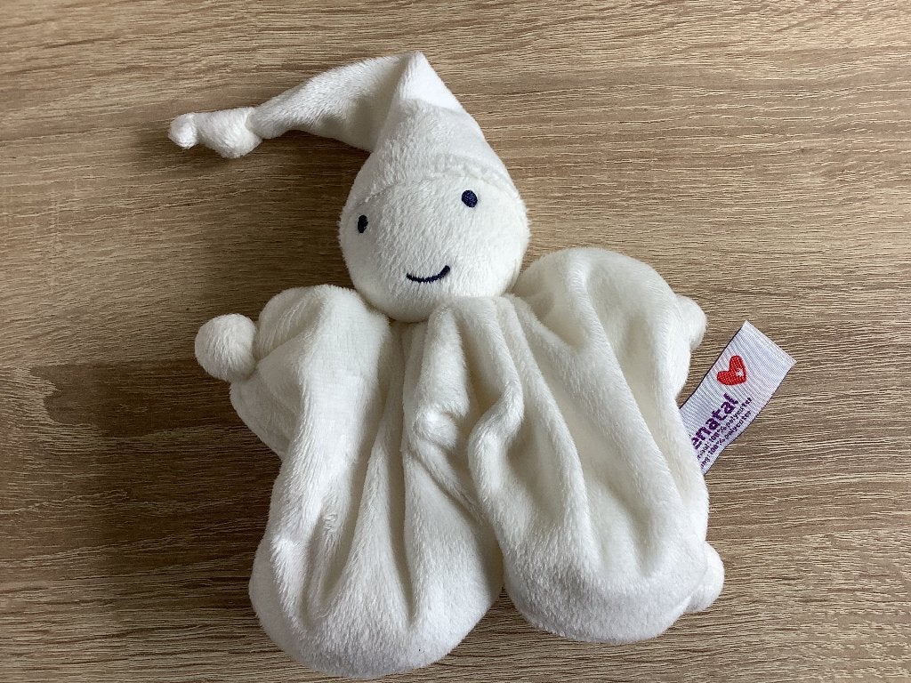 Prenatal pop popje wit velours 4 euro, Ophalen of Verzenden, Zo goed als nieuw, Overige typen