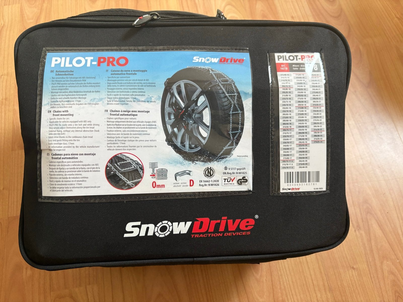 Nieuwe PilotPro P8 loopvlak sneeuwkettingen velgbescherming, Auto diversen, Sneeuwkettingen, Ophalen of Verzenden, Nieuw