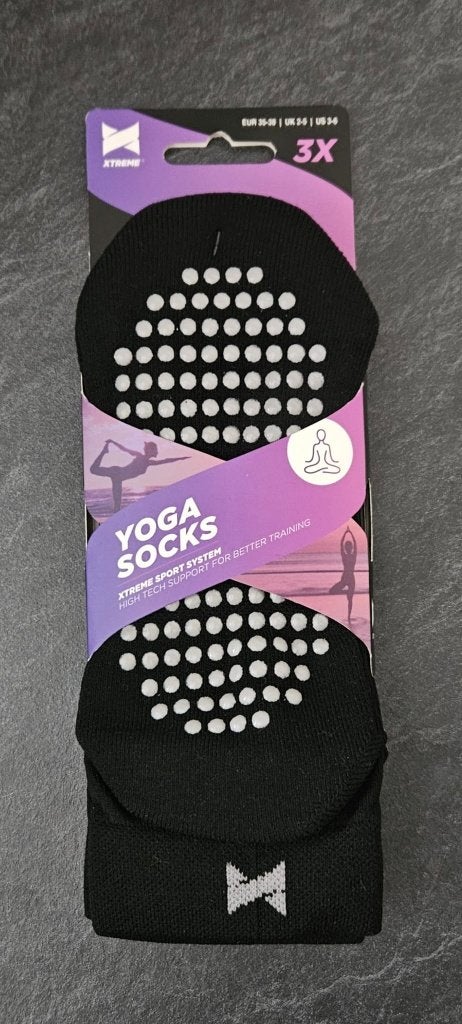 Restpartij Yoga sokken en Antislip huissokken, Parijhandel, Zwart, Xtreme en Apollo, Nieuw, Ophalen