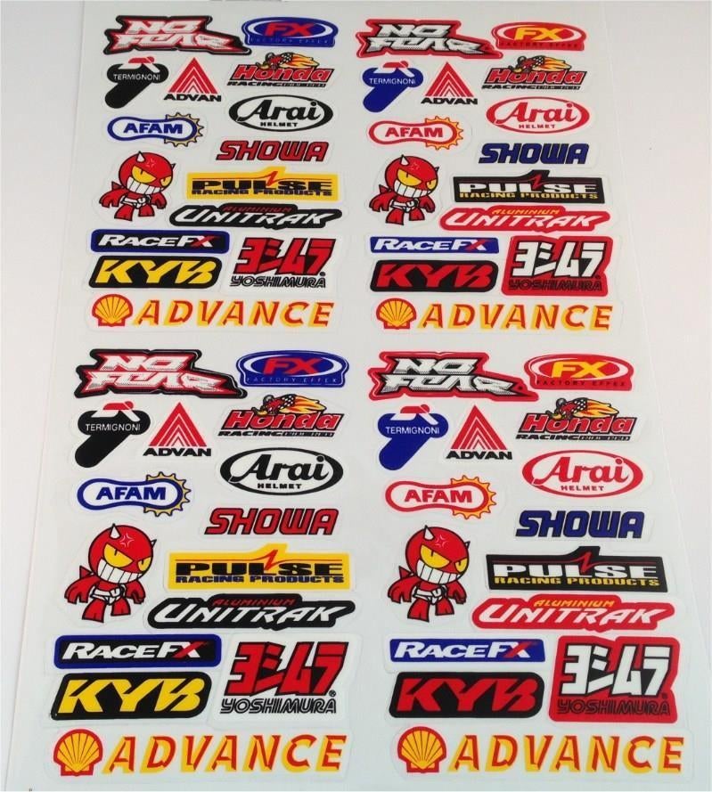 Modelbouw sponser stickervel [Termignoni, Shell, Yoshimura], Ophalen of Verzenden, Nieuw, Bedrijf of Vereniging