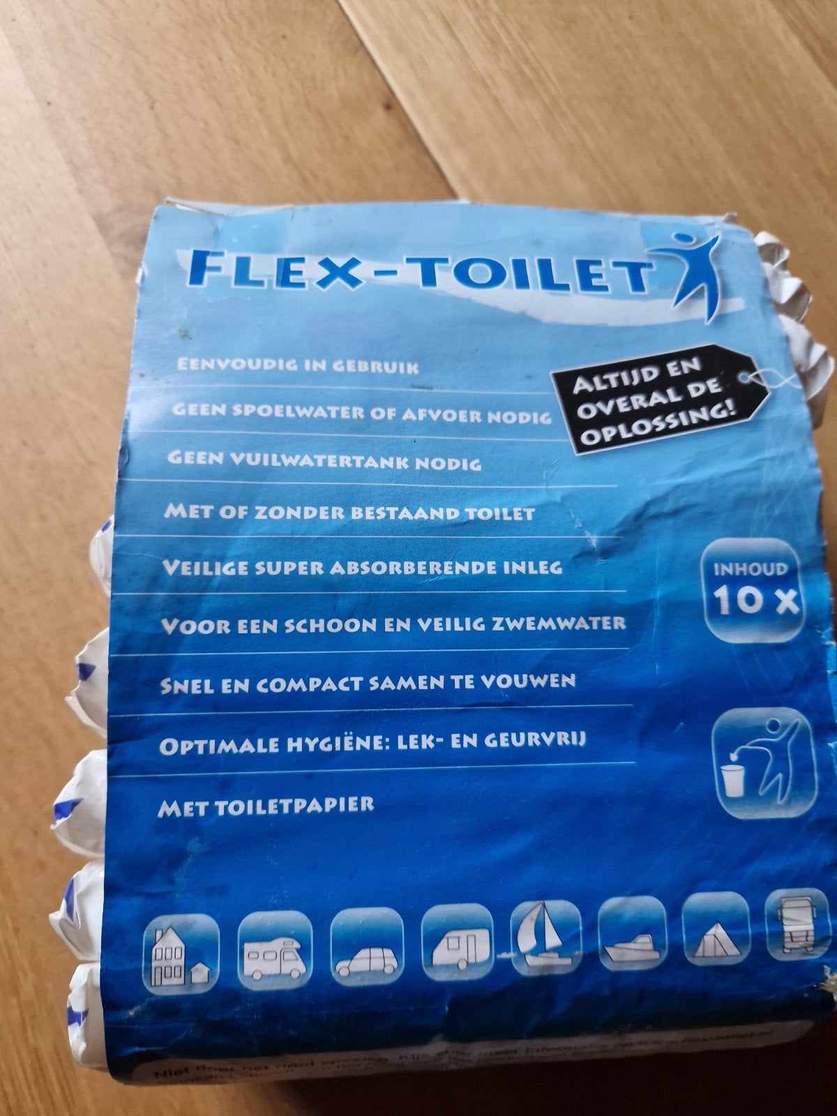 FLEX TOILET KAMPEREN BOOT CARAVAN OF CAMPER, Ophalen of Verzenden, Nieuw