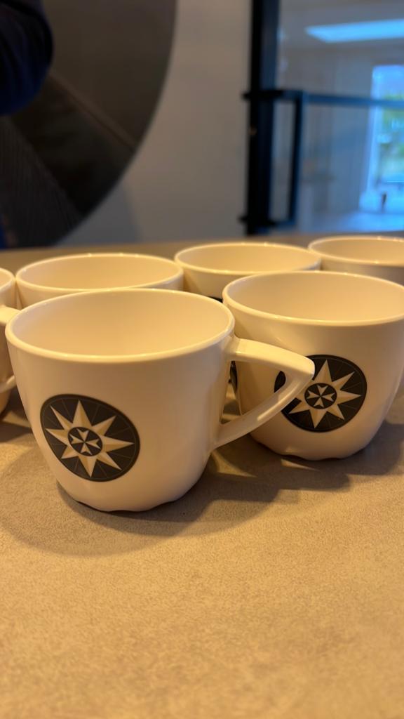 6x Mepal rosti - 160 ml koffie kopjes., Overige materialen, Ophalen of Verzenden, Zo goed als nieuw, Overige stijlen