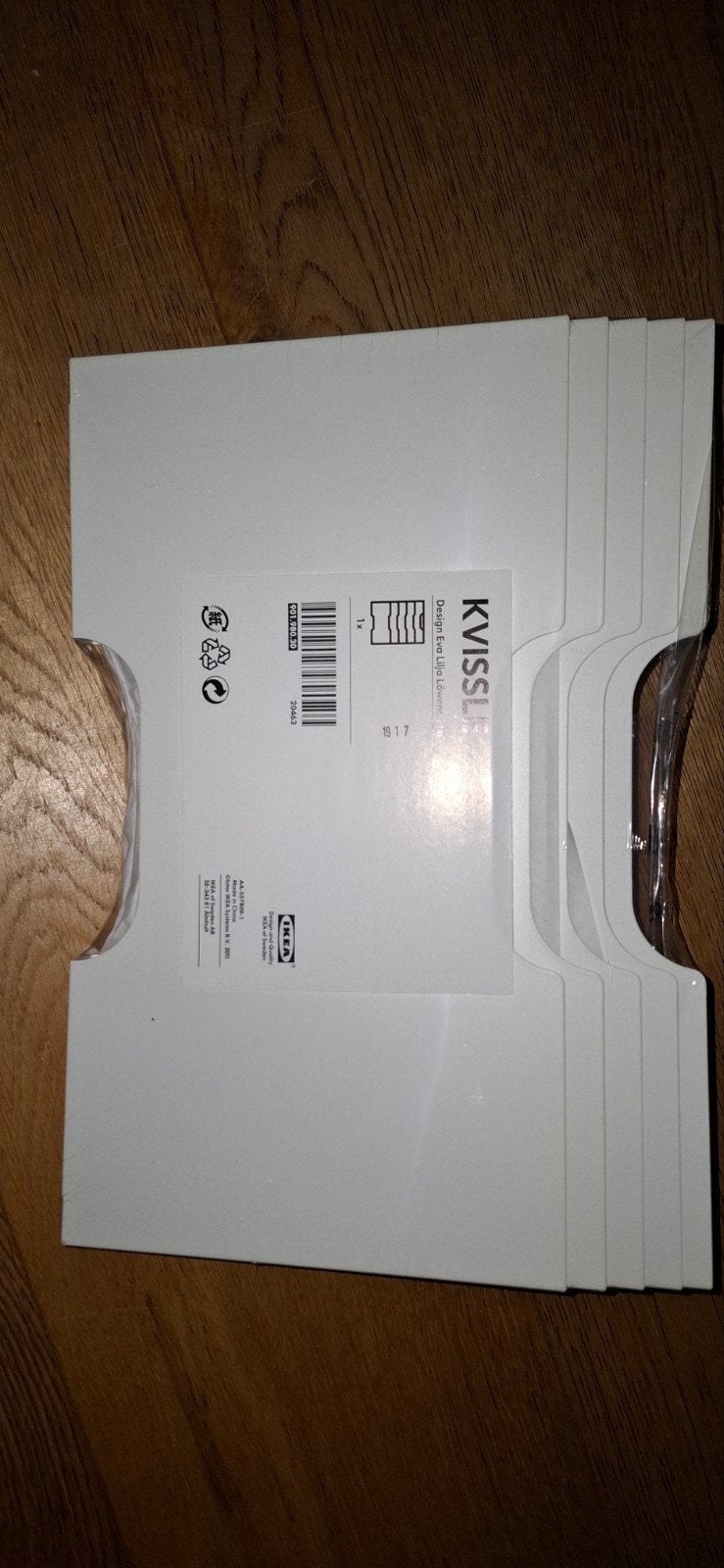 IKEA KVISSLE Tijdschriftenhouder - Wit, Lectuurbak, Ophalen of Verzenden, Nieuw, Metaal