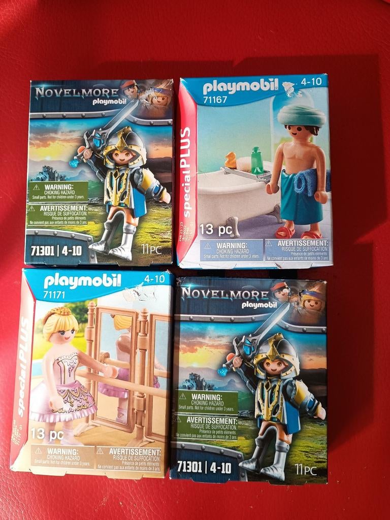 Playmobil Special Plus sets4x Novelmore, badder en ballerina, Ophalen, Nieuw, Complete set