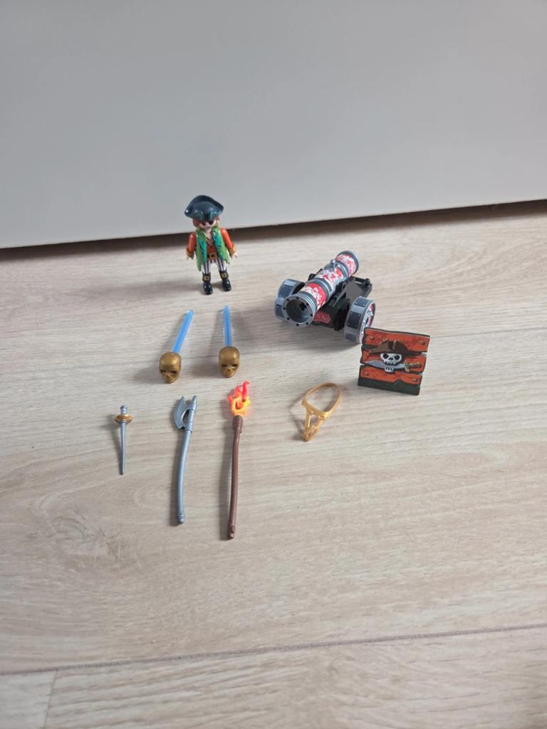 PLAYMOBIL 70415 Piraten Schatkist met Kanon en Piraat, Ophalen of Verzenden, Gebruikt, Complete set