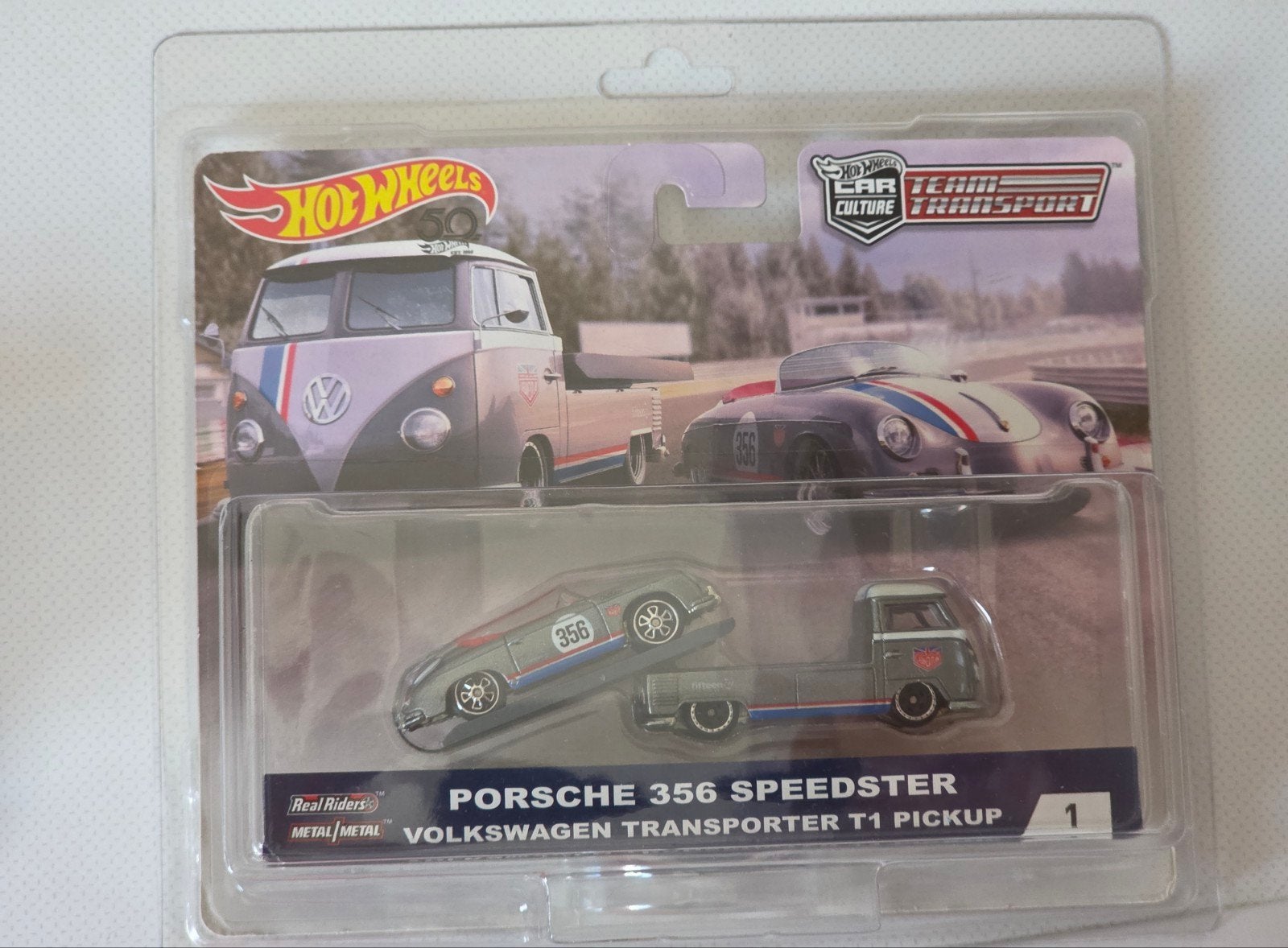 Hot Wheels Team Transport Porsche 356 Speedster VW T1 Pickup, Ophalen of Verzenden, Nieuw, Auto