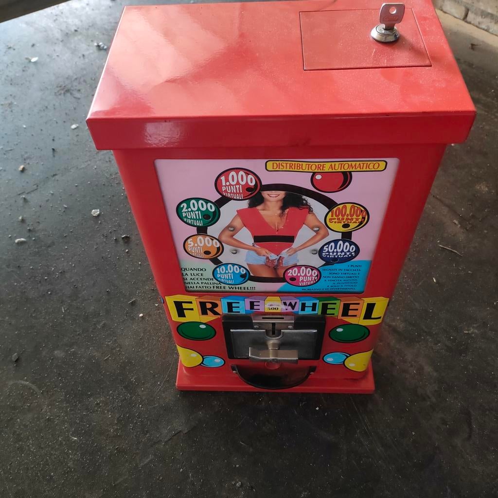 Vintage 'Free Wheel' Automaat - Italiaanse Gokkasten, Verzamelen, Automaten | Overige, Ophalen of Verzenden, Gebruikt
