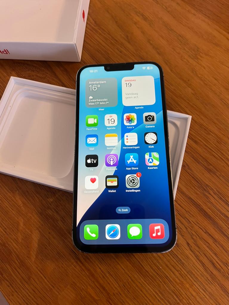 Iphone 13 pro max  128 gb, 128 GB, Blauw, IPhone 13, Ophalen of Verzenden