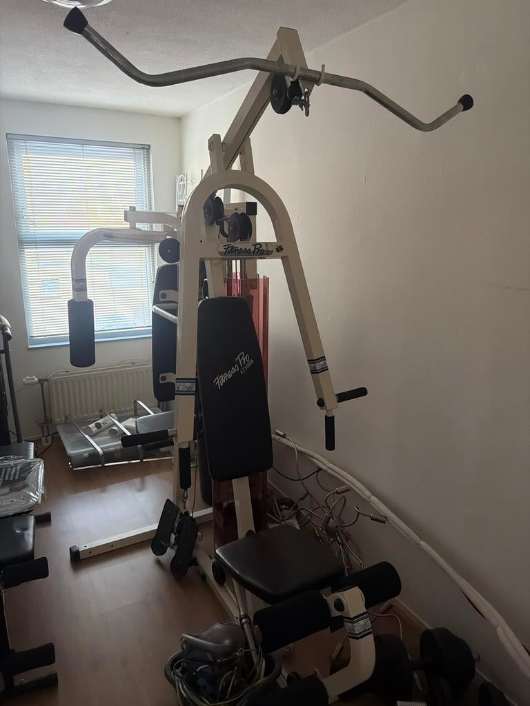 Fitness Pro AT1000B Krachtstation - Complete Workout, Ophalen, Gebruikt, Krachtstation, Armen