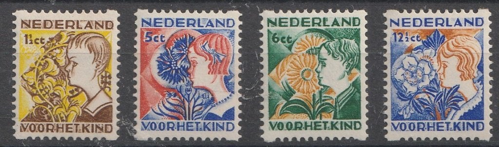 R94/97 1932 Kinderzegels roltanding MH, Postzegels en Munten, Ophalen of Verzenden