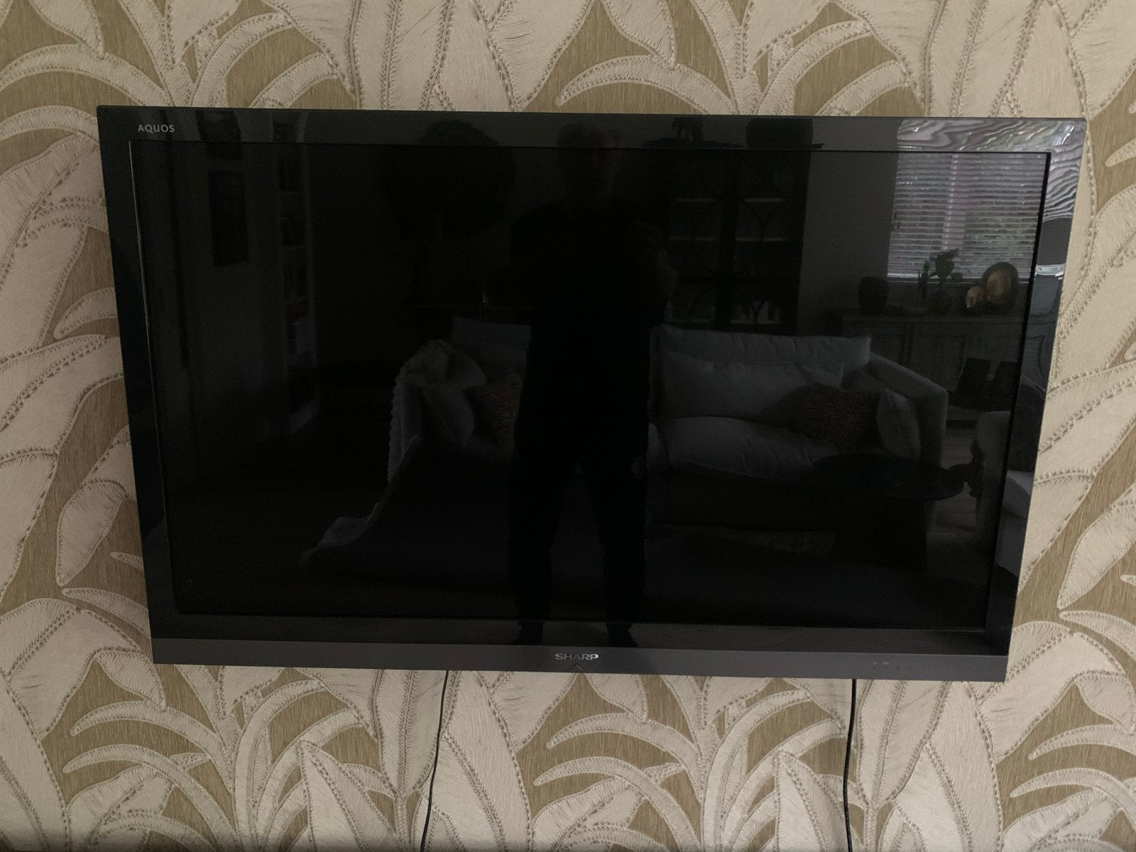 Sharp Aquos LCD TV, Gebruikt, 50 Hz, Ophalen of Verzenden, 100 cm of meer