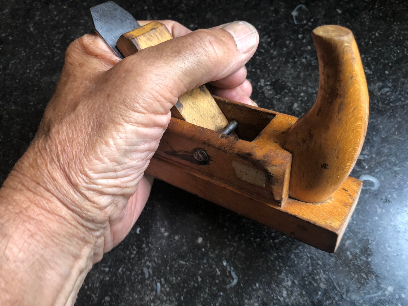 Vintage mini blokschaaf  schaaf, Ophalen of Verzenden, Gebruikt