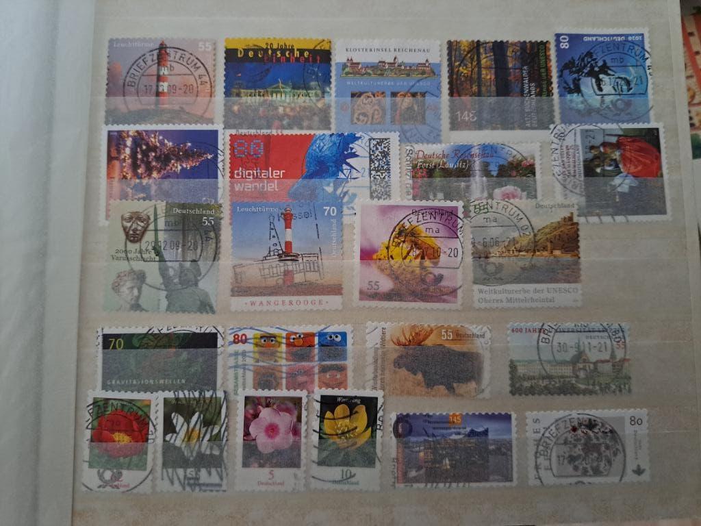 Duitsland eurozegels (2), Ophalen of Verzenden, 1990 tot heden, Gestempeld