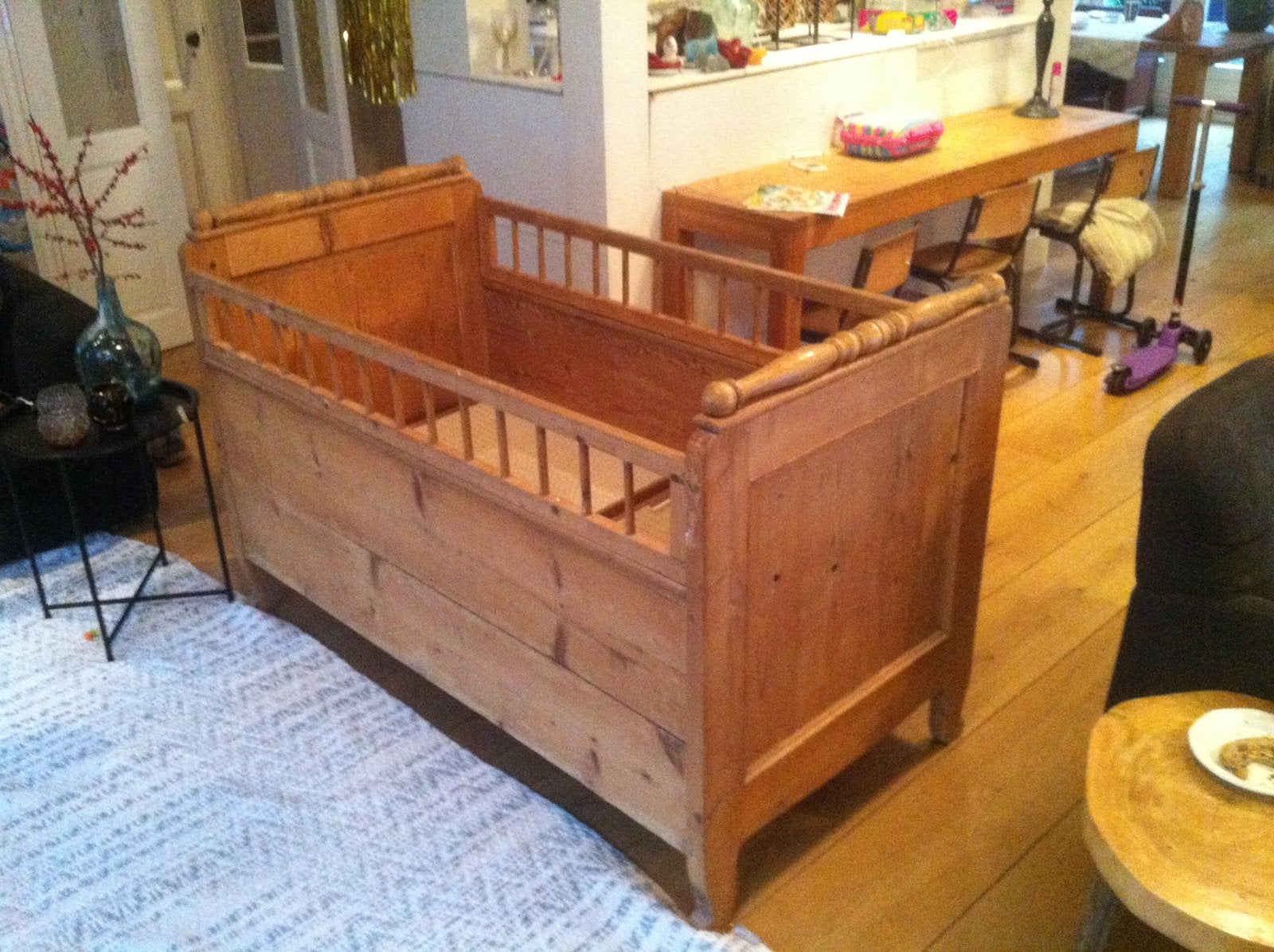 Antiek kinder bed, Antiek en Kunst, Ophalen