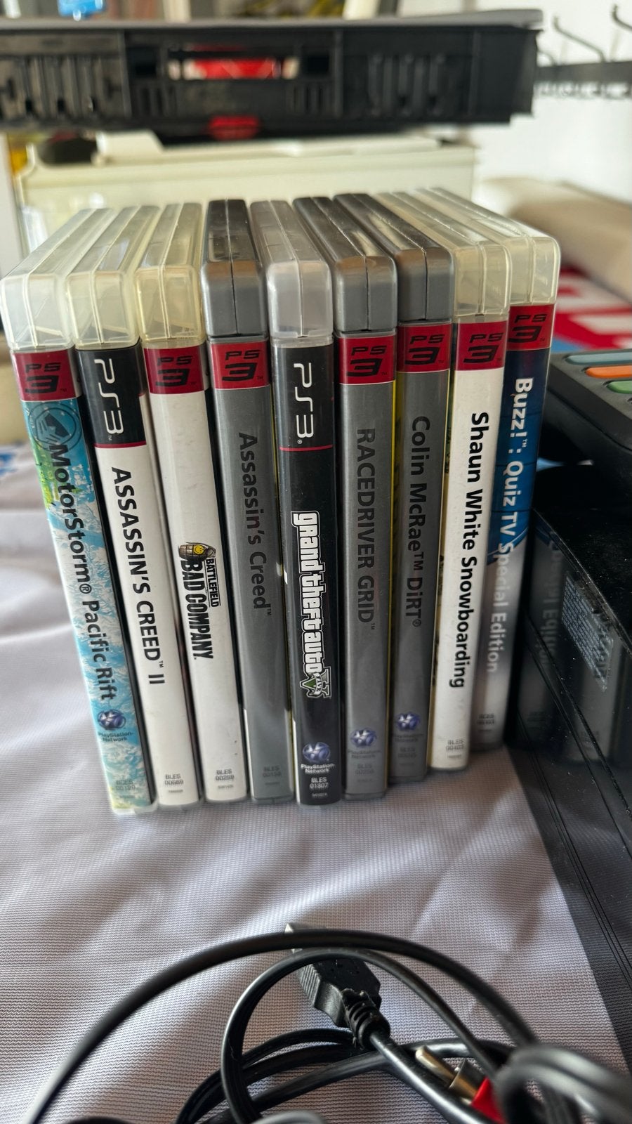 PlayStation 3 (PS3) met games en controllers, Ophalen, Phat, 120 GB, Met 3 controllers of meer