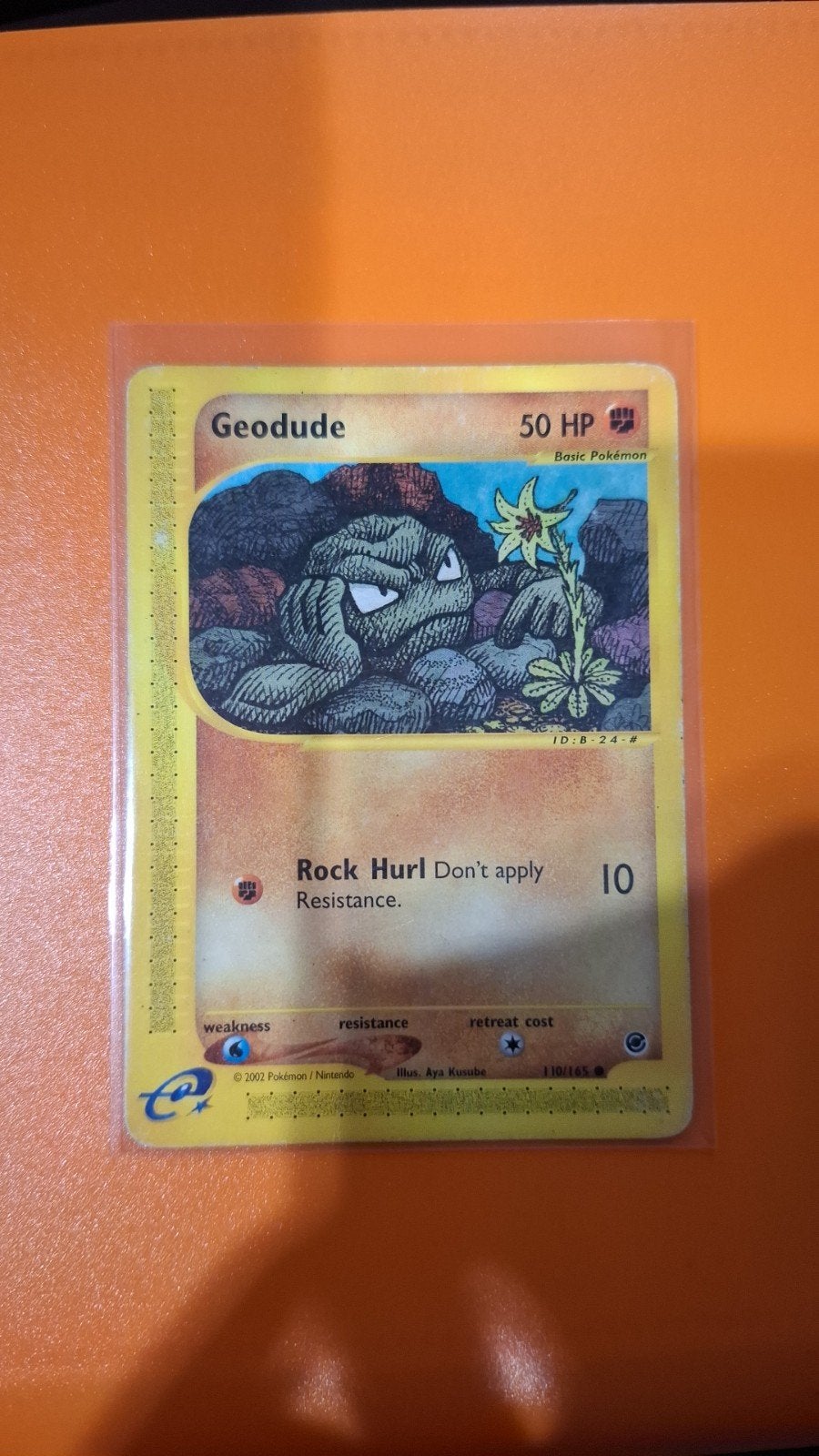 Geodude, Pokemon, 110/165, Expedition, Verzenden, Zo goed als nieuw, Losse kaart