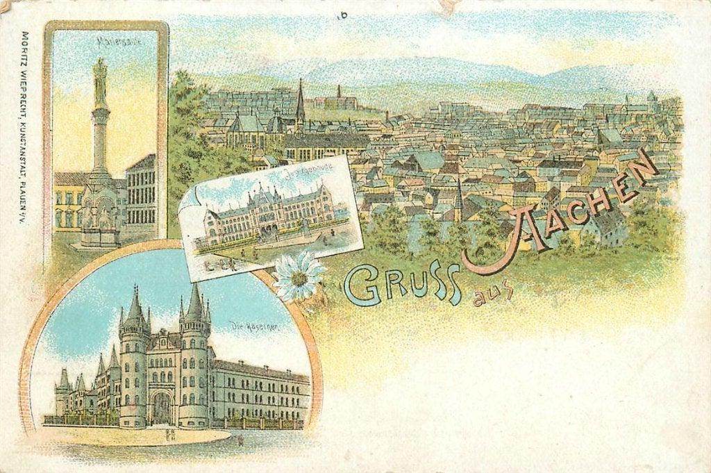 701-243-029 Aachen Litho, Verzenden, Voor 1920, Duitsland