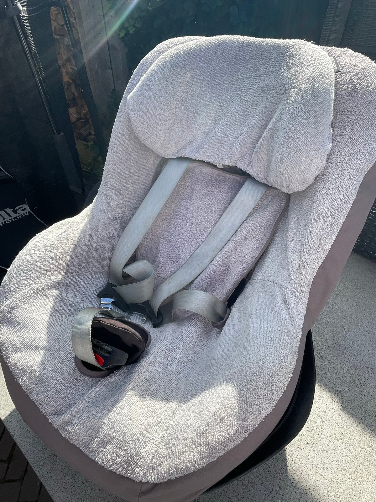 Maxi-Cosi 2way Pearl met taupe en/of roze hoes, Ophalen, Gebruikt, Verstelbare rugleuning, Isofix