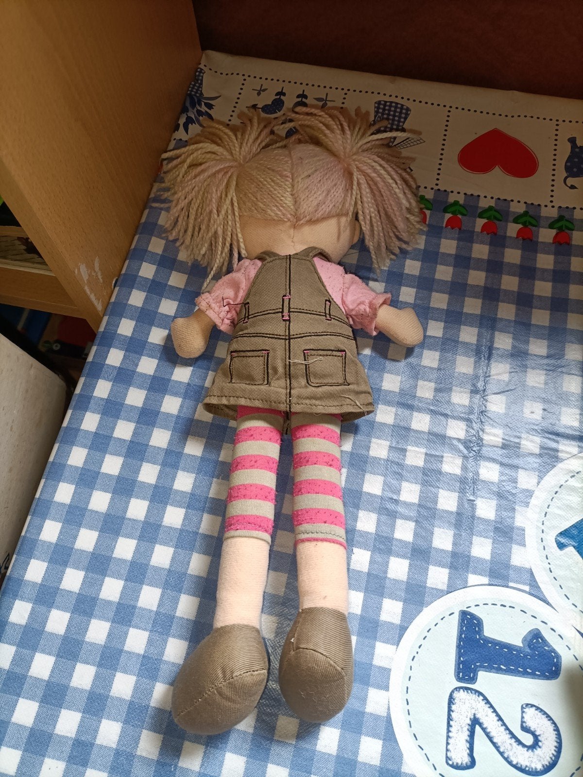 Prenetal meisje knuffel 33 cm groot, Kinderen en Baby's, Ophalen of Verzenden, Zo goed als nieuw, Overige typen