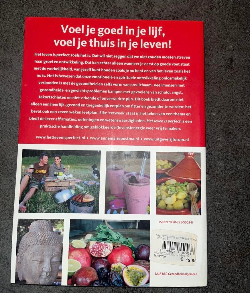 Het leven is perfect - Annemarie Postma, Boeken, Ophalen of Verzenden, Gelezen, Gezondheid en Conditie